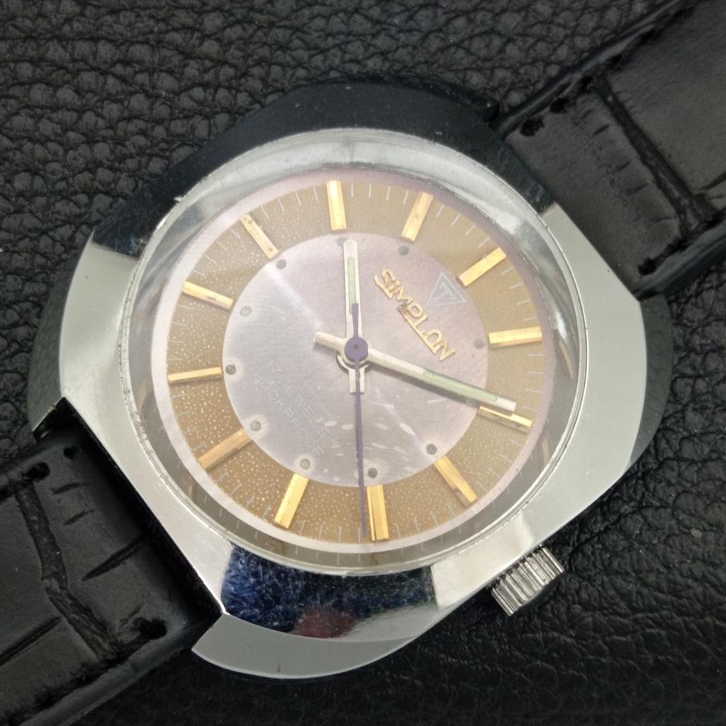 שעון גברים וינטג' שוויצרי SIMPLON מתיחה ידנית משופץ a704618-1