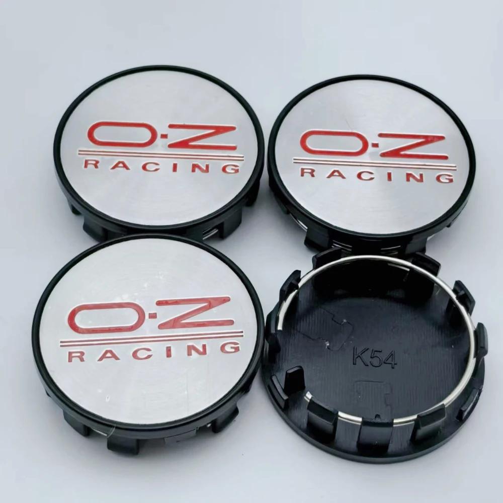 4pcs 54MM 50MM Car Wheel Center Caps With O.Z OZ Racing Logo Emblem Badge Wheel Hubcap Rim Hub Center Dust Cover Car Accessories