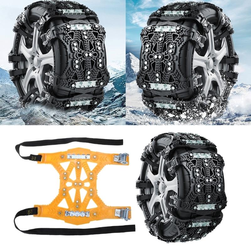 Universelle Anti-Rutsch-Kette für Autoreifen. Verschleißfeste und einfach zu verwendende Reifenkette. Langlebig und passend für SUVs, LKWs und Limousinen.