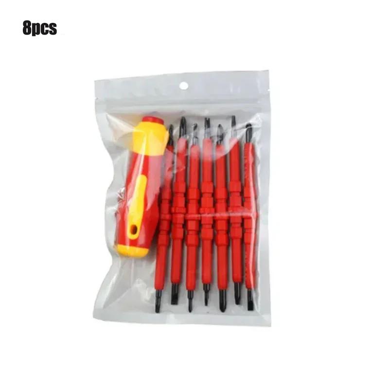 Insulated Screwdriver Set 1000V Magnetic Screw 9/10PCS Driver Slotted Phillips Screw Driver Kit Electrician Repair Hand Tools