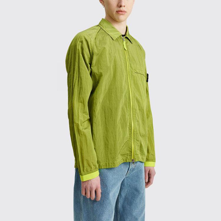 Stone Island Metal Nylon Shirt Jacket Autumn Men Jackets Lemon-Yellow 761512321-V0031