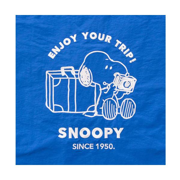 PEANUTS Snoopy Tote Bag Blue (enjoy your trip) Japan NEW