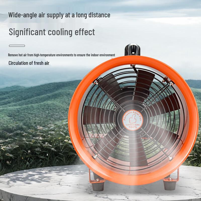 Zhuchin 10-inch Portable Industrial Axial Flow Fan