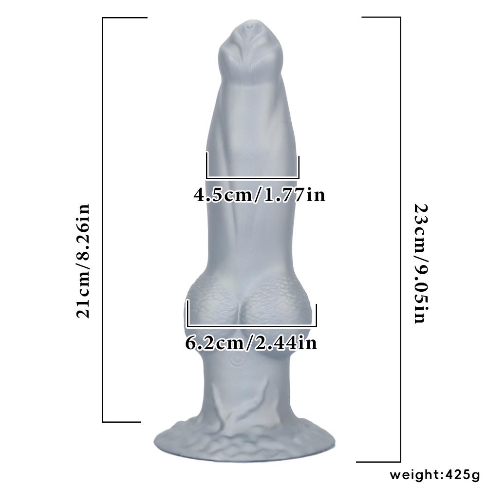Popular Silicone Realistic Alien Dog Dildo for Adult Pleasure - Anal Plug and Anus Dilator