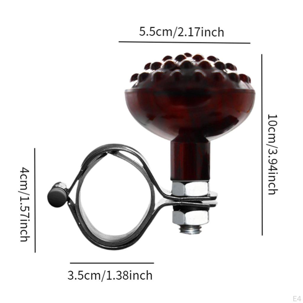 Universal Professional Steering Wheel Spinner Knob for SUV Vehicle Boat Carbon Fiber Pattern