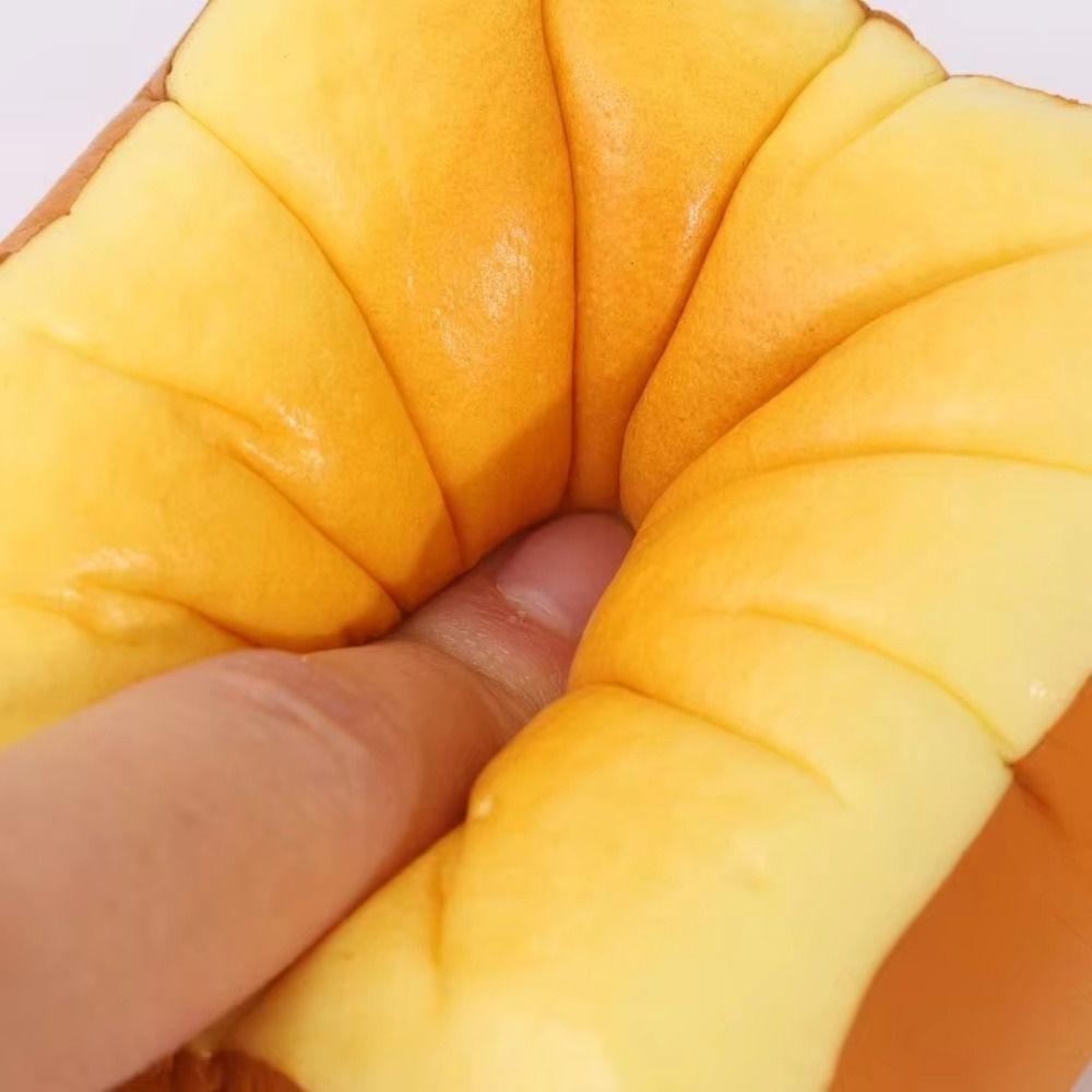 Cartoon Squishy Toast Bread Hand Relax Slow Rebound Toy Creative Sensory Fidget Ball Birthday Gift