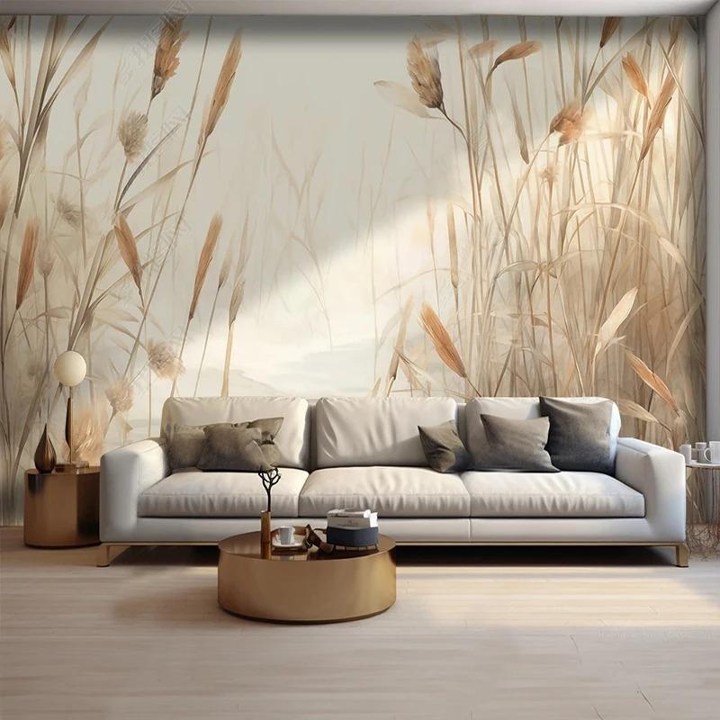 Fototapete Dorf Schilf Landschaft Wandbilder Wohnzimmer TV Sofa Arbeitszimmer Hintergrund Wandbilder