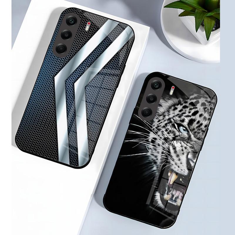 Capa For Tecno Camon 40 Pro Case Hard PC Tempered Glass Phone Cover For Tecno Camon 40 4G Camon40 Pro Shockproof Bumper Fundas