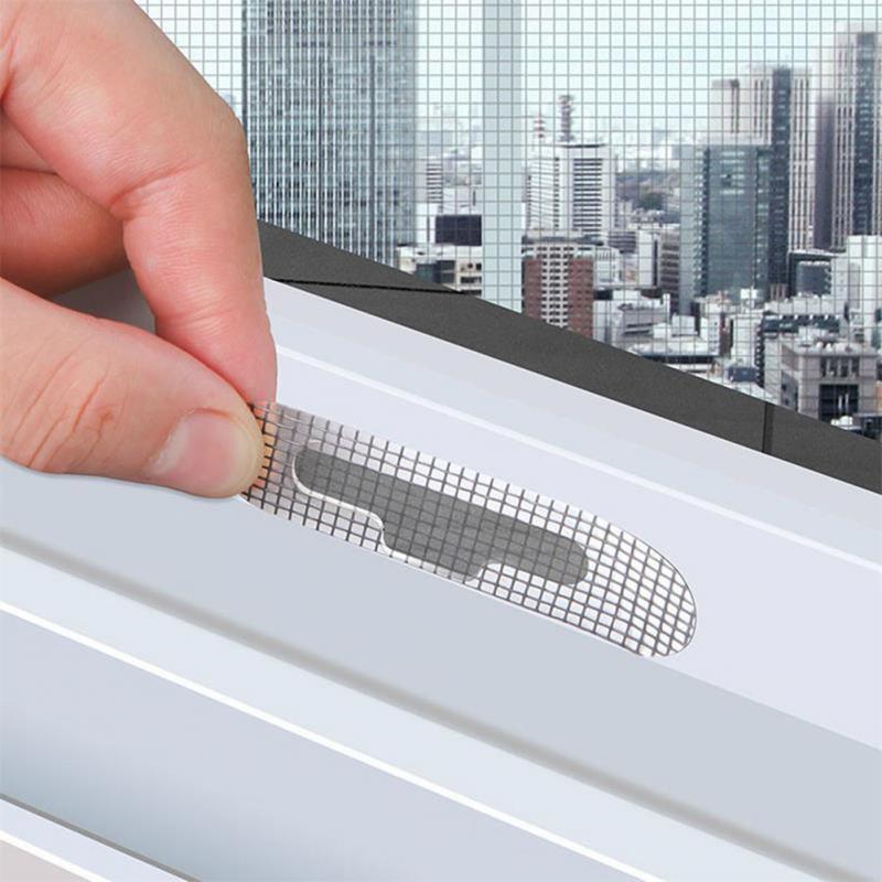 50PCS/set Window Door Screen Repair Patch Adhesive Repair Kit Indoor Insect Fly Mosquit Window Screens Curtain Mosquito Net