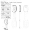2-in-1 Clip-On Book Light Rechargeable with Dimmable Brightness LED Reading Light Eye-Caring Ultra-thin Bookmark Lamp Home