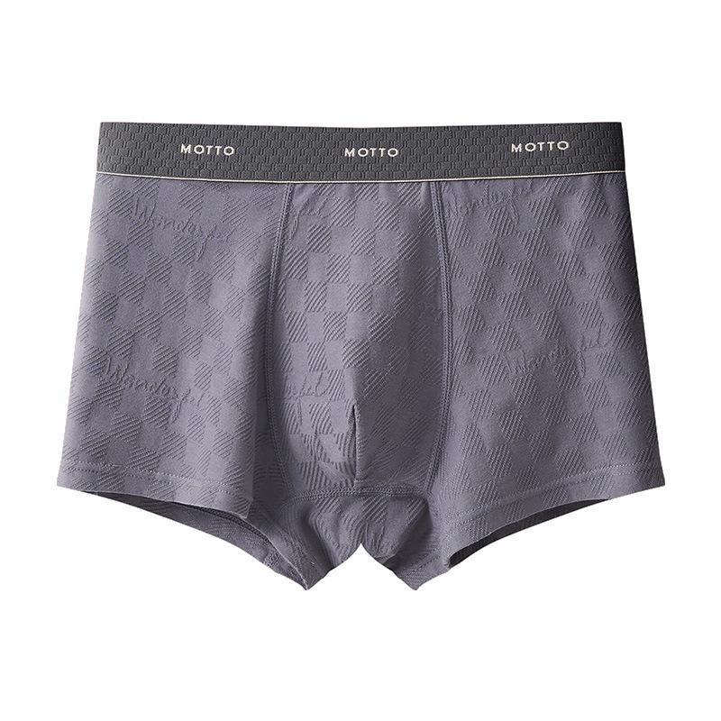 Men's Spring and Autumn High-grade Pure Cotton 10A Antibacterial Breathable Sports Boxer Briefs
