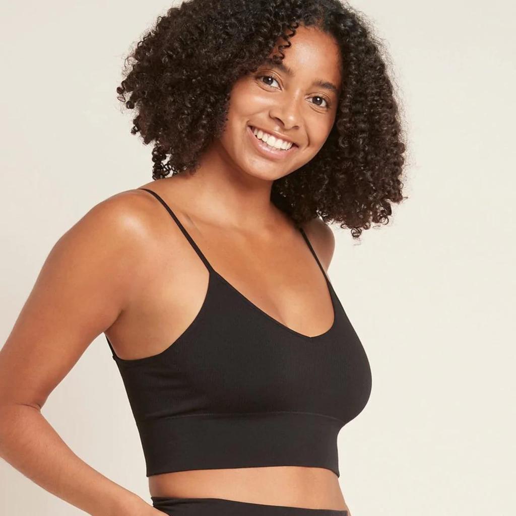 Lyolite Ribbed Low Back Bra [Boodie] (with pads)
