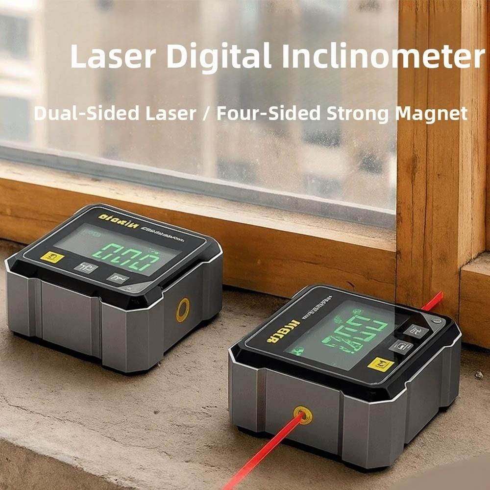 Digitalt display Vinkelmåler med fire sider Tiltvinkelboks Vinkelmåler Elektronisk vater Laser
