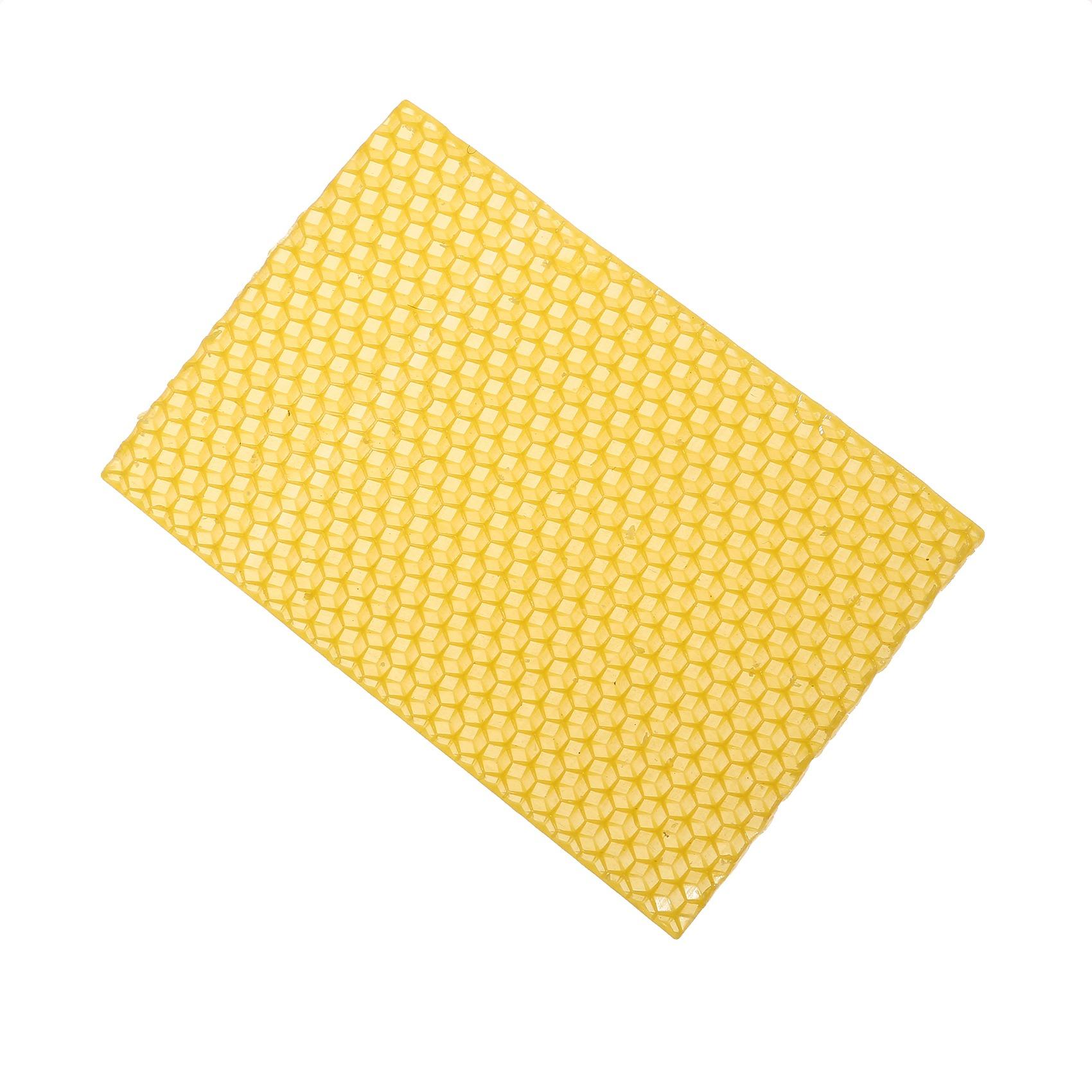 

10PCs Yellow Honeycomb Foundation Wax Frames for Bee Hive Beekeeping Equipment Sheet Excellent Quality