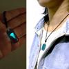 Fashion Jellyfish Necklace Luminous Resin Pendant Necklace Gift for Women Men