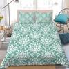 Floral Pattern Duvet Cover Set Home Style Bedding Soft Laundry Cotton Bed 3 Piece Set Student Dormitory Gift