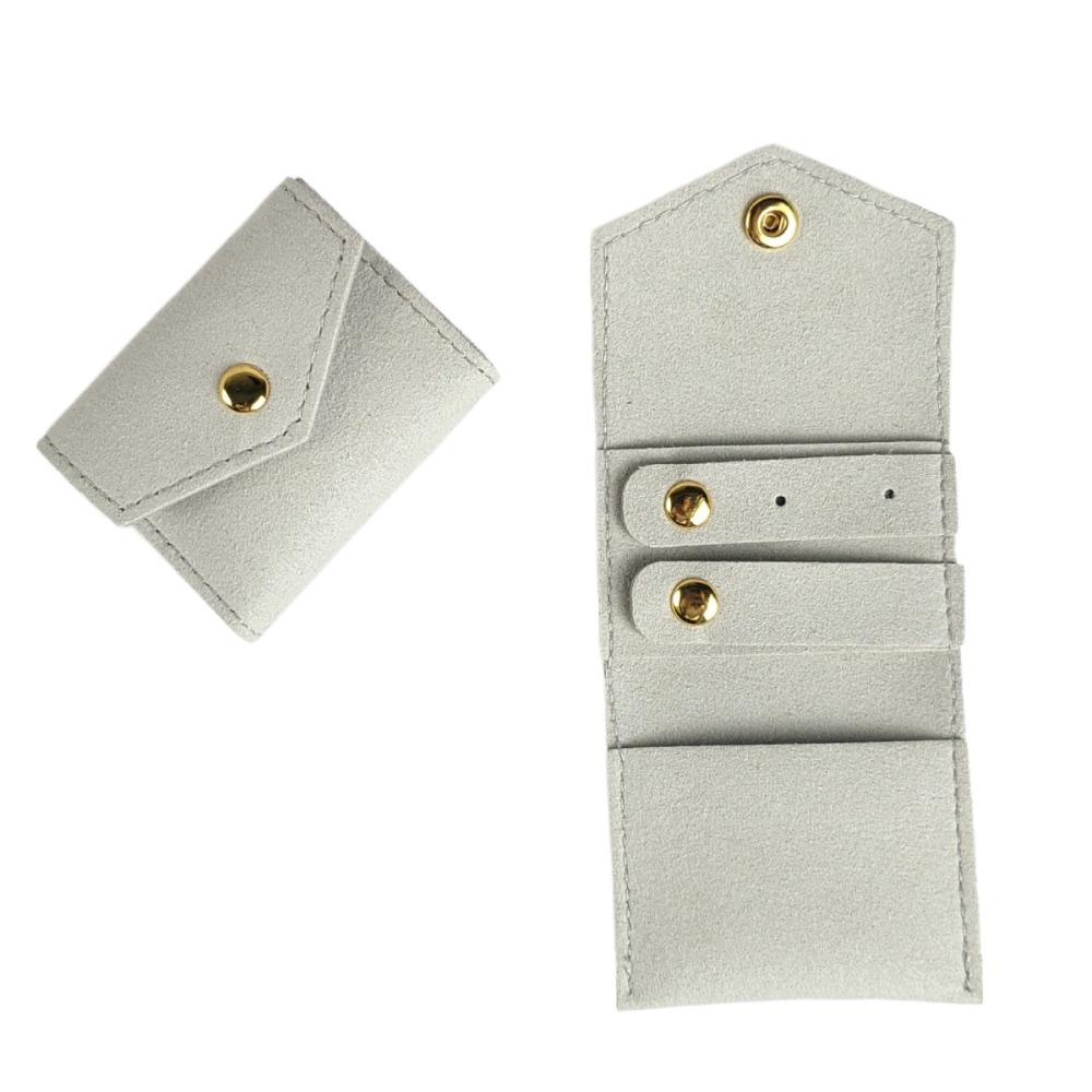 Foldable Jewelry Roll Case Mini Jewelry Storage Bag  for Parties Travel Business Trips