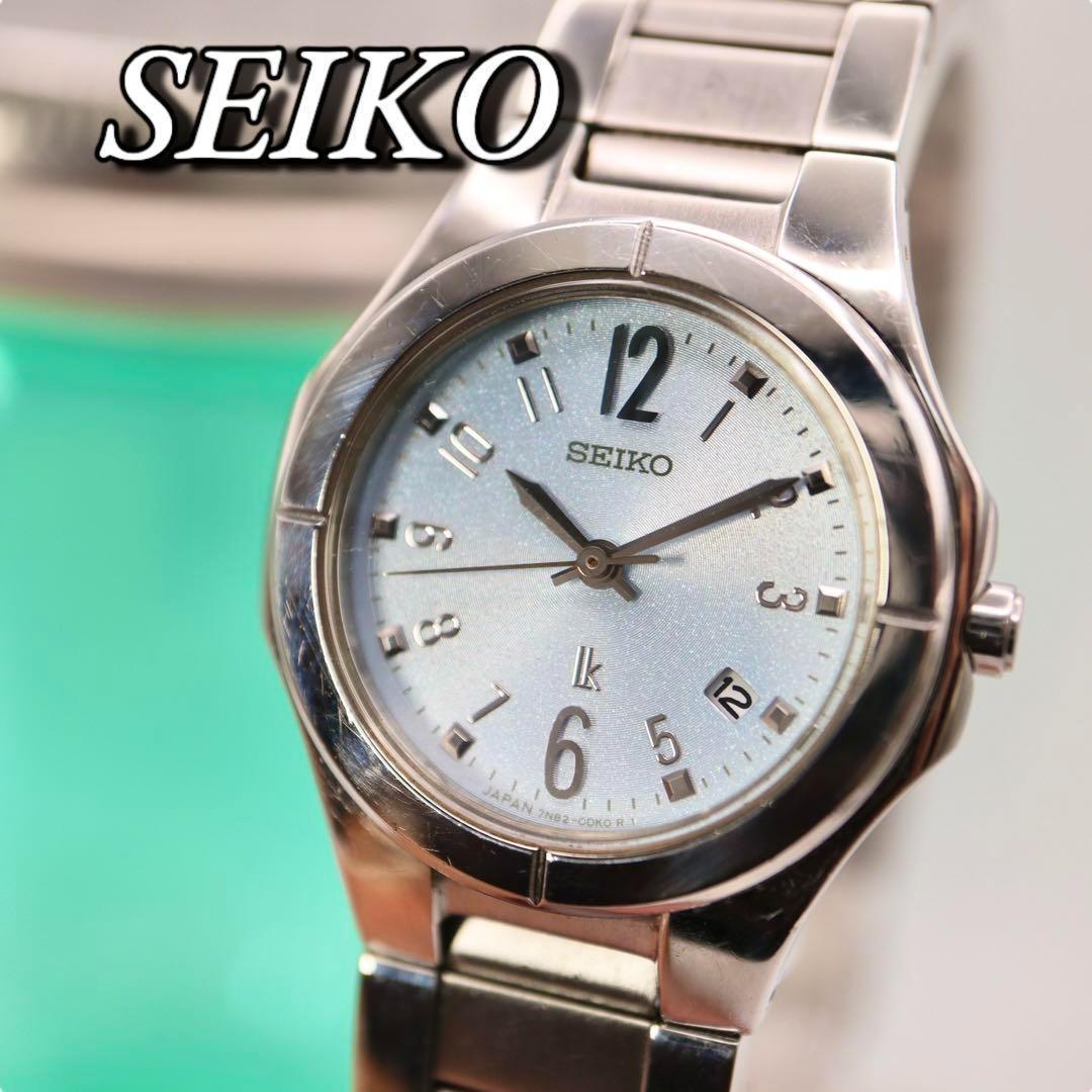 

[USED] Good condition SEIKO Lucia Round Date Silver Women s Watch 1201