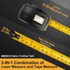 PREXISO 2-in-1 Laser Tape Measure - NOT Digital - 135Ft Laser Measurement Tool & 16Ft Measuring Tape with Auto Lock & Movable Magnetic Hook -