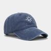 Neue gewaschene Retro-Mode Sonnenstickerei Baseballkappe Damen Outdoor vielseitiger Sonnenhut Herren Freizeitkappe