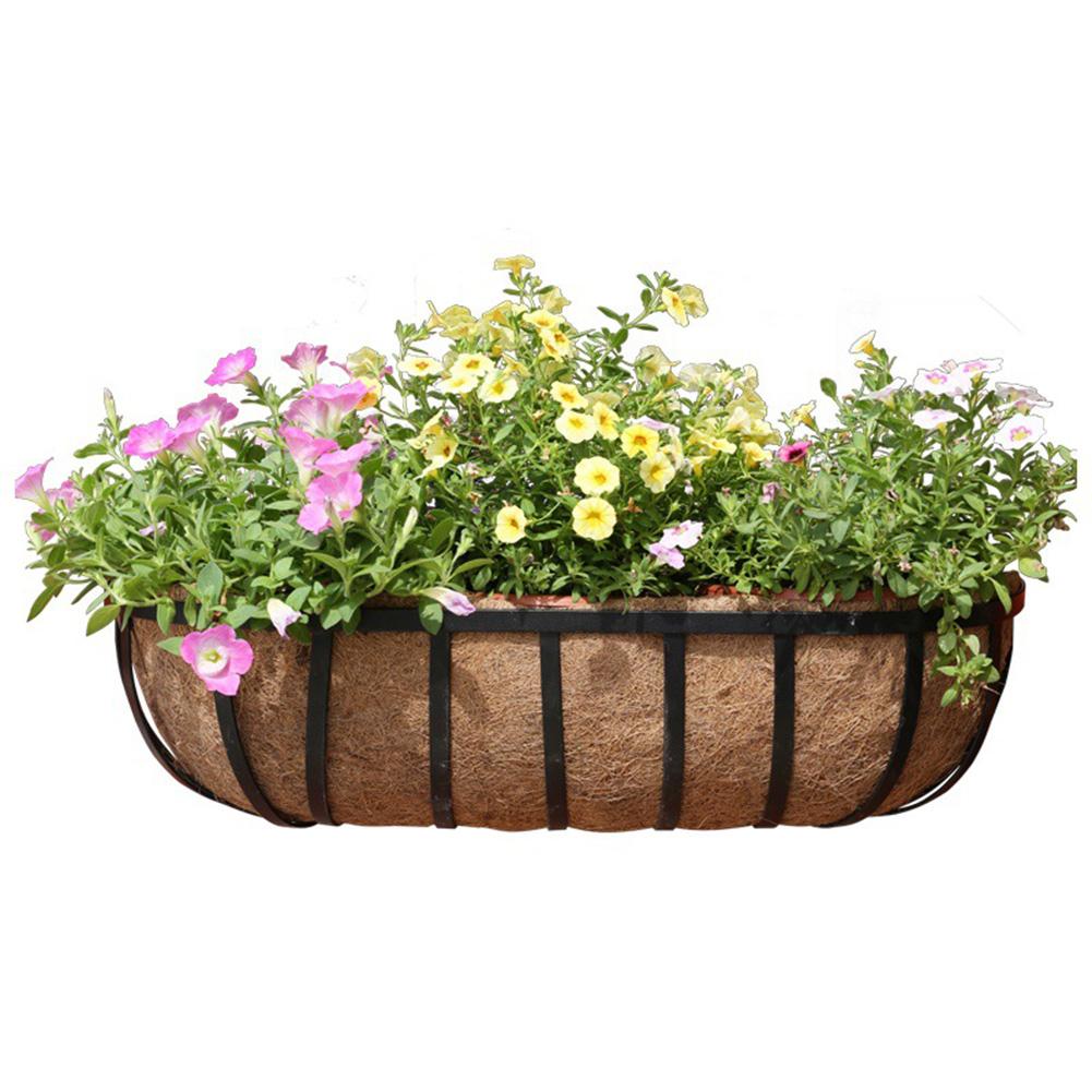 Hanging Basket Liner Coconut Fiber Replacement Flower Basket Cushion For Balcony Garden Garden Plant Flower Pot Basket Liner