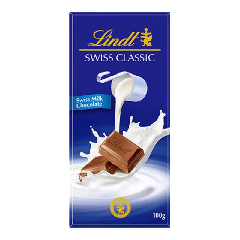 Lindt Classic Milk Chocolate Bar 100g