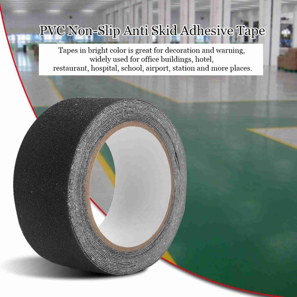 

PVC Non-Slip Tape 5M*5cm Grip Tape Durable Adhesive Floor Tape Shower Floor Use чёрный