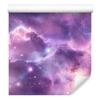 Watercolor Galaxy Wallpaper, Violet and Lavender, Soft Forms, 50x1000