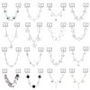 Fashion Butterfly Heart Devil Eyes Daisy Tassel Chain Italian Charm Links Fit 9MM Bracelet Stainless Steel Women DIY Making Gift