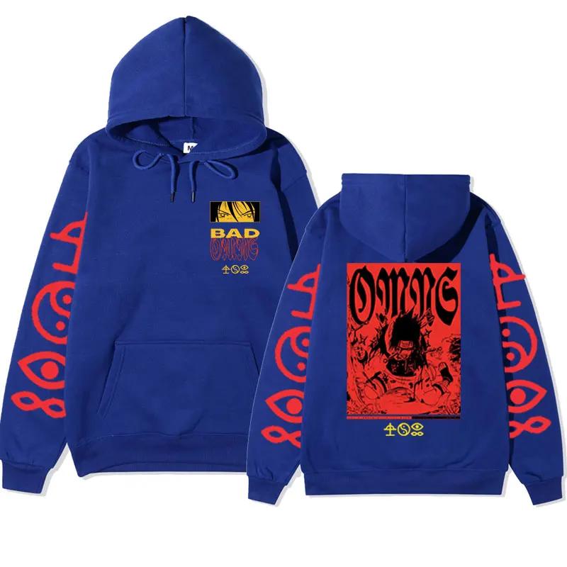Bad Omen Tour Oversized Cotton Fleece Hoodie Men Women's Stylish New Gothic Harajuku Sweatshirt Streetwear Long Sleeve Tops