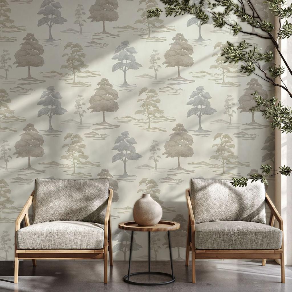 Belgravia Carlotta Tree Heavyweight Textured Wallpaper