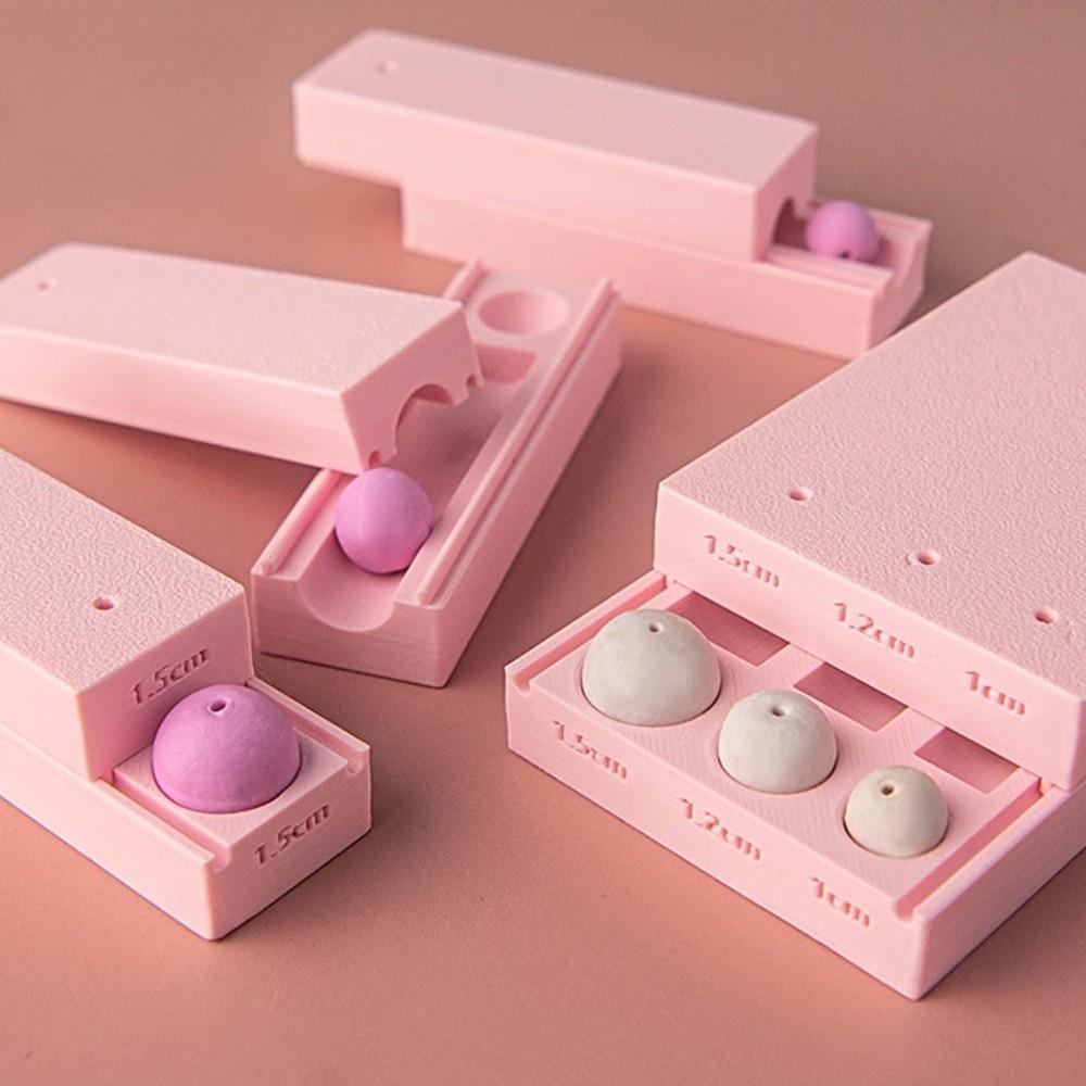 1 Pair / 3 Pairs with Hole Punch Round Ball Shaping Mold DIY Jewelry Earrings Necklaces