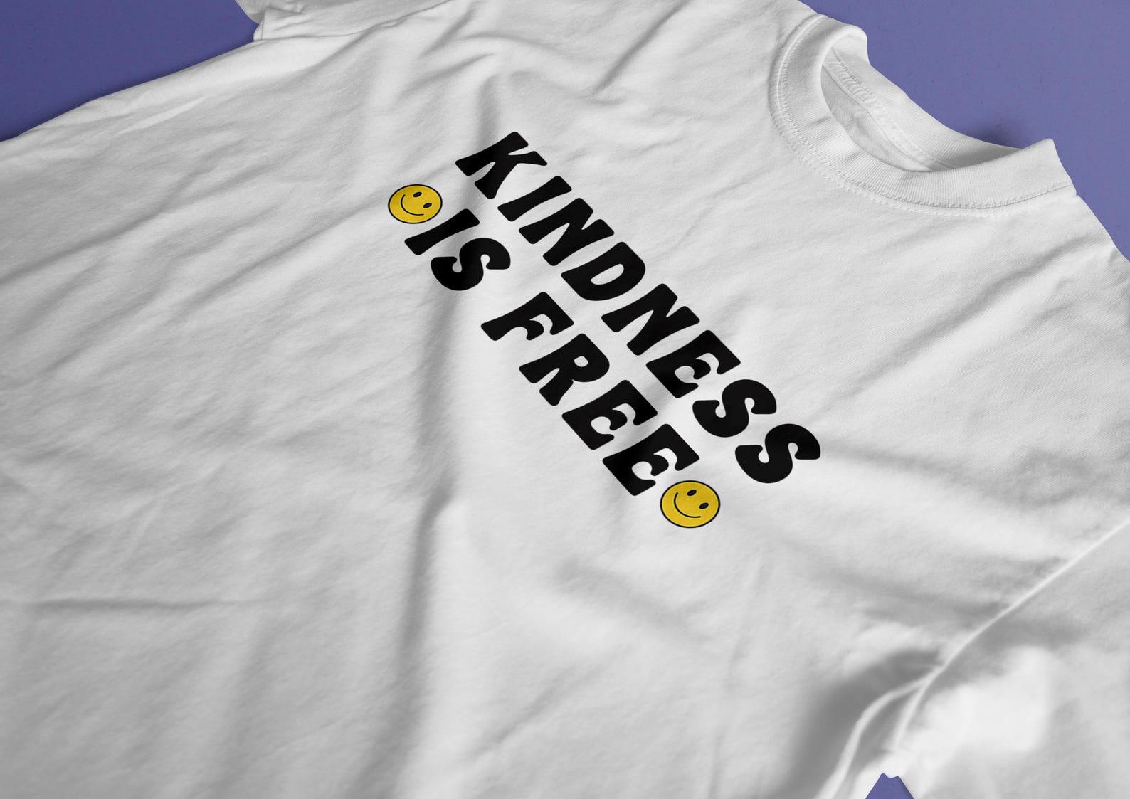 Kindness Is Free T-Shirt - Positive Quote Tee, Be Kind Shirt, Mental Health Awareness S