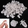 50pcs White Auto Bumper Fender Fastener Retainer Clips 8mm Hole Fixed Rivet Retainer Plastic Rivets Fastener Push Clips Custom