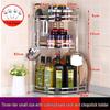 3-Tier Countertop Kitchen Storage Rack with Chopstick & Cutting Board Holders