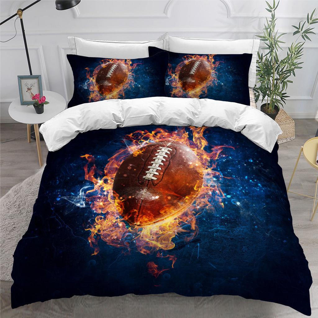 Rugby American Football Home Textile Digital Printing Three-Piece Bedset Bedset