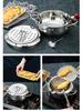 304 Stainless Steel Tempura Fryer with Thermometer for Oil-Saving On Induction and Gas Stoves