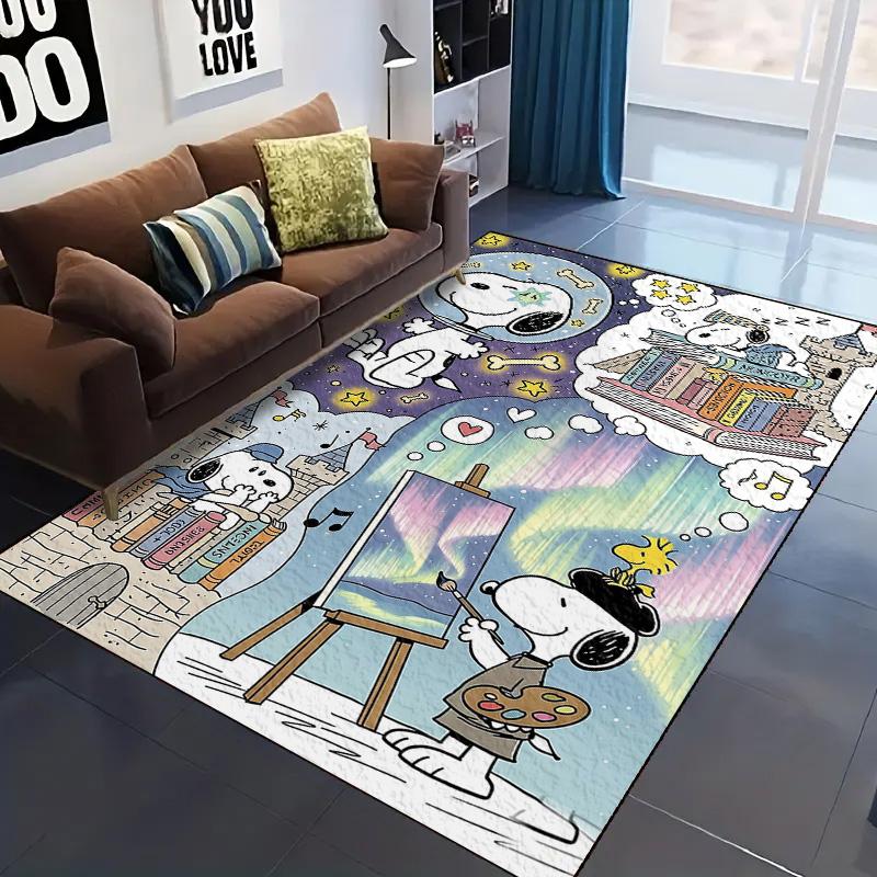 Peanuts Comic Washable Non-Slip Rug Carpet Larget Floor Mat Bedroom Home Decor LXR167