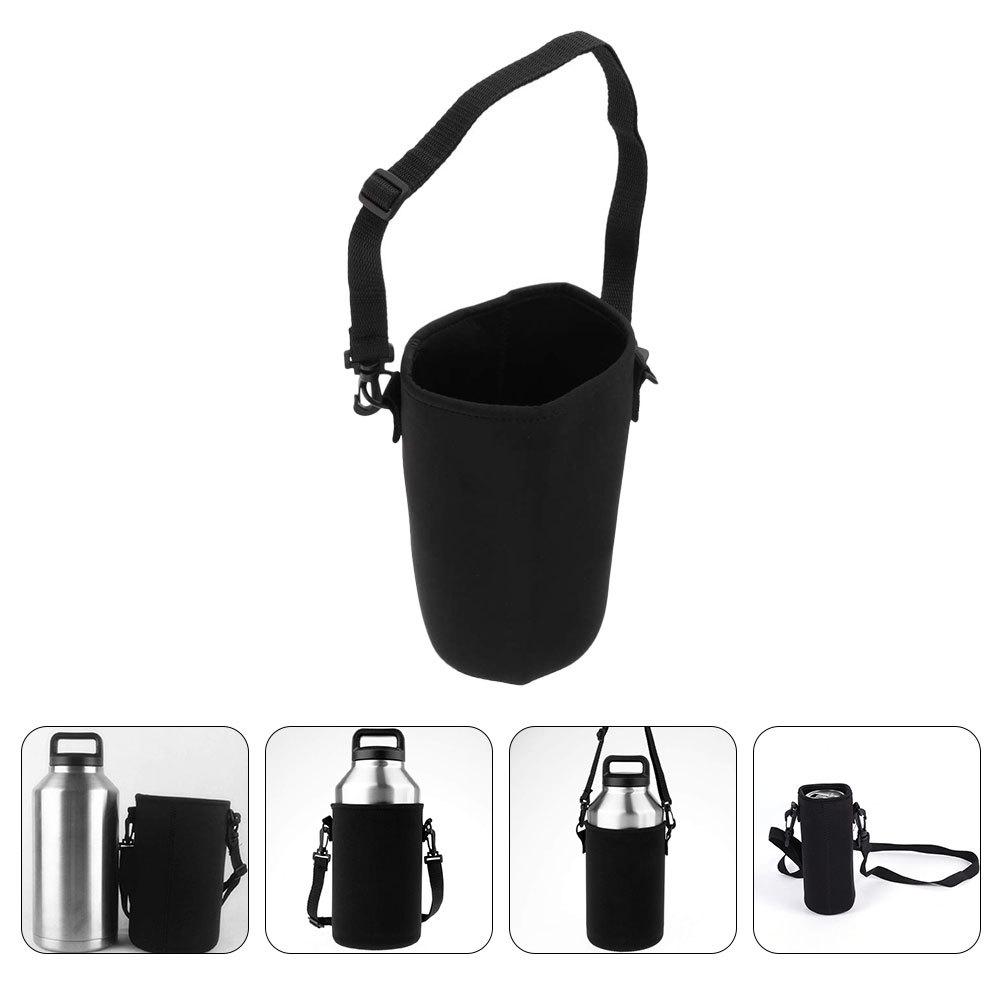 Back Strap Cup Holder Lightweight Insulated Water Bottle Cover Sleeve Portable Neoprene Carrier Pouch For Outdoor Use