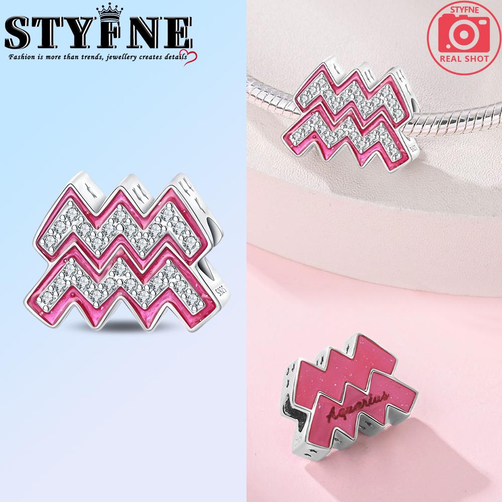 

Медь 12 Созвездий Бусины Шарм Подходят Оригинальному Браслету Для Женщин Ювелирные Изделия Подарок на День Рождения Мода