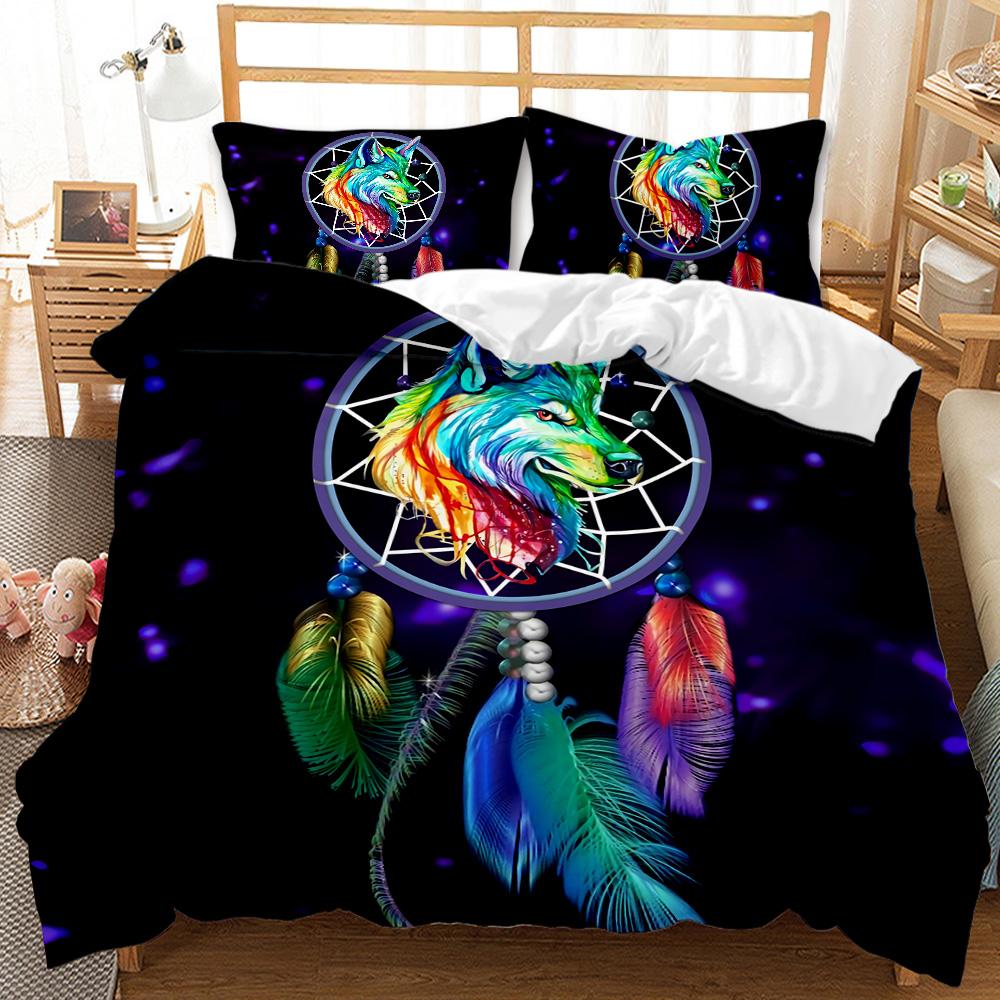 Comforter Dream Catcher Boho Mandala Twin Bedding Set 3Pcs For Girls Adults Purple Dream Catcher Comforter