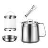 Stainless Steel Oil Filter Pot Deep Frying Pot for Fried Chicken Baking