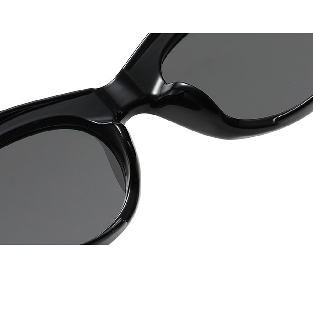 Fashion Oval Sunglasses Y2K Sporty Sun Glasses for Women Men UV400 Protection Metallic Silver Shades Hip Hop Streetwear
