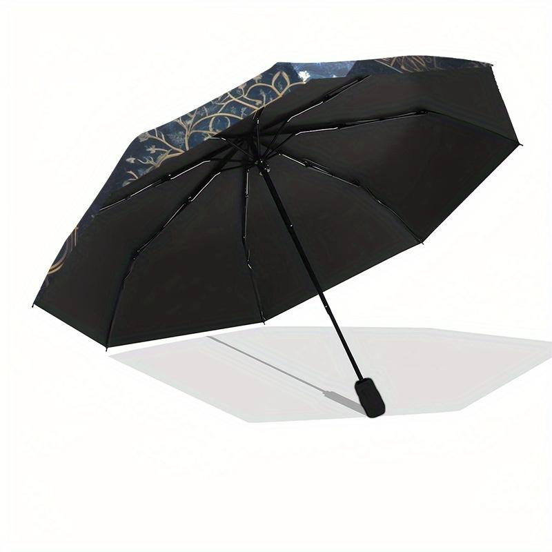 "Enchanted Tree of Life Wall Art: Mystical Decor for Your Space"Umbrella, Portable 3-Fold Compact Umbrella for Men & Women ES6