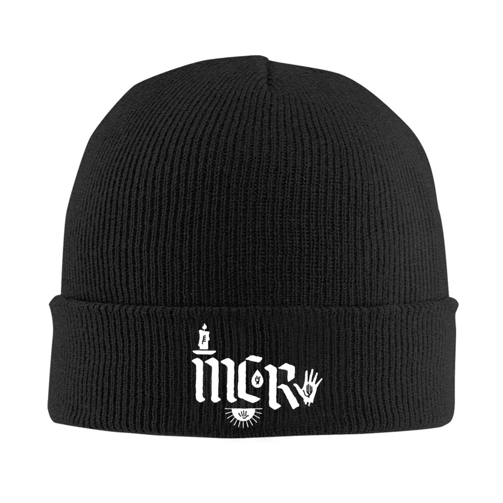 My Chemical Romance BLACK PARADE IS DEAD Knit Hat Beanie Autumn Winter Hat Warm Acrylic  Hip Hop  Caps for Unisex Unisex Gifts,