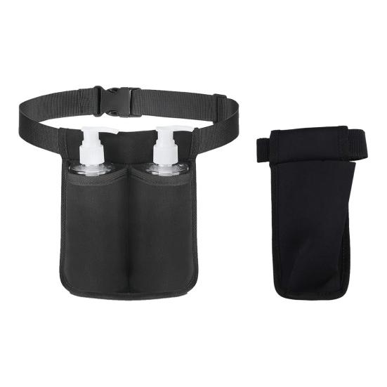 Massage Bottle Bag Lotion Essential Oil Waist Holder with Adjustable Belt Massage Therapist Holster