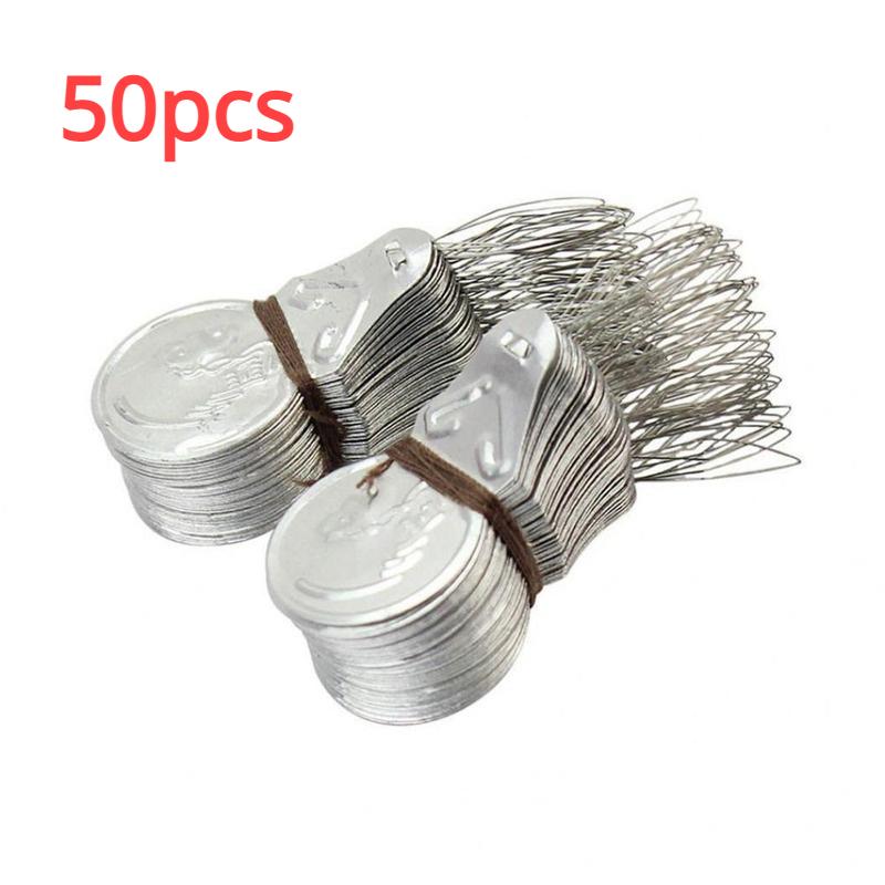 

100 шт. алюминиевый лист нитевдеватель иглопробивной иглы швейные принадлежности простые в использовании прочные легкие и удобные для переноски быстрая нить 50Pcs