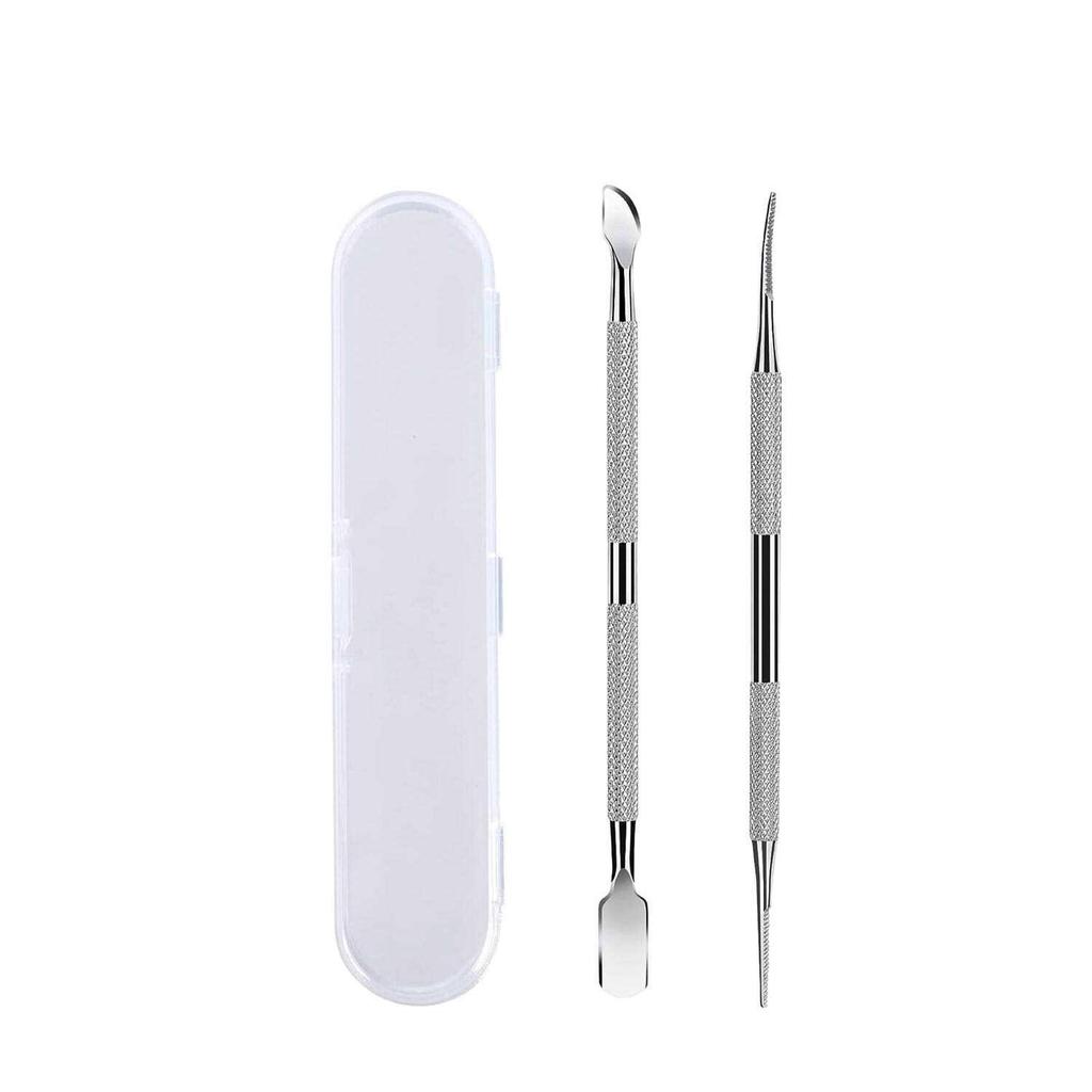 Stainless Steel Manicure & Pedicure Set: Includes Callus Remover, Nail Clippers, and Acne Needle.