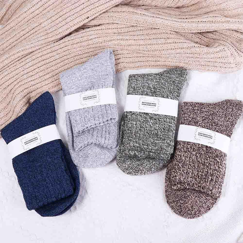 Male Winter High Quality Business Casual Middle Long Thicken Men Socks Warm Hosiery Wool Socks