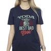 STAR WARS T-shirt da uomo/donna Mandalorian Yoda Papà in Cotone Boyfriend